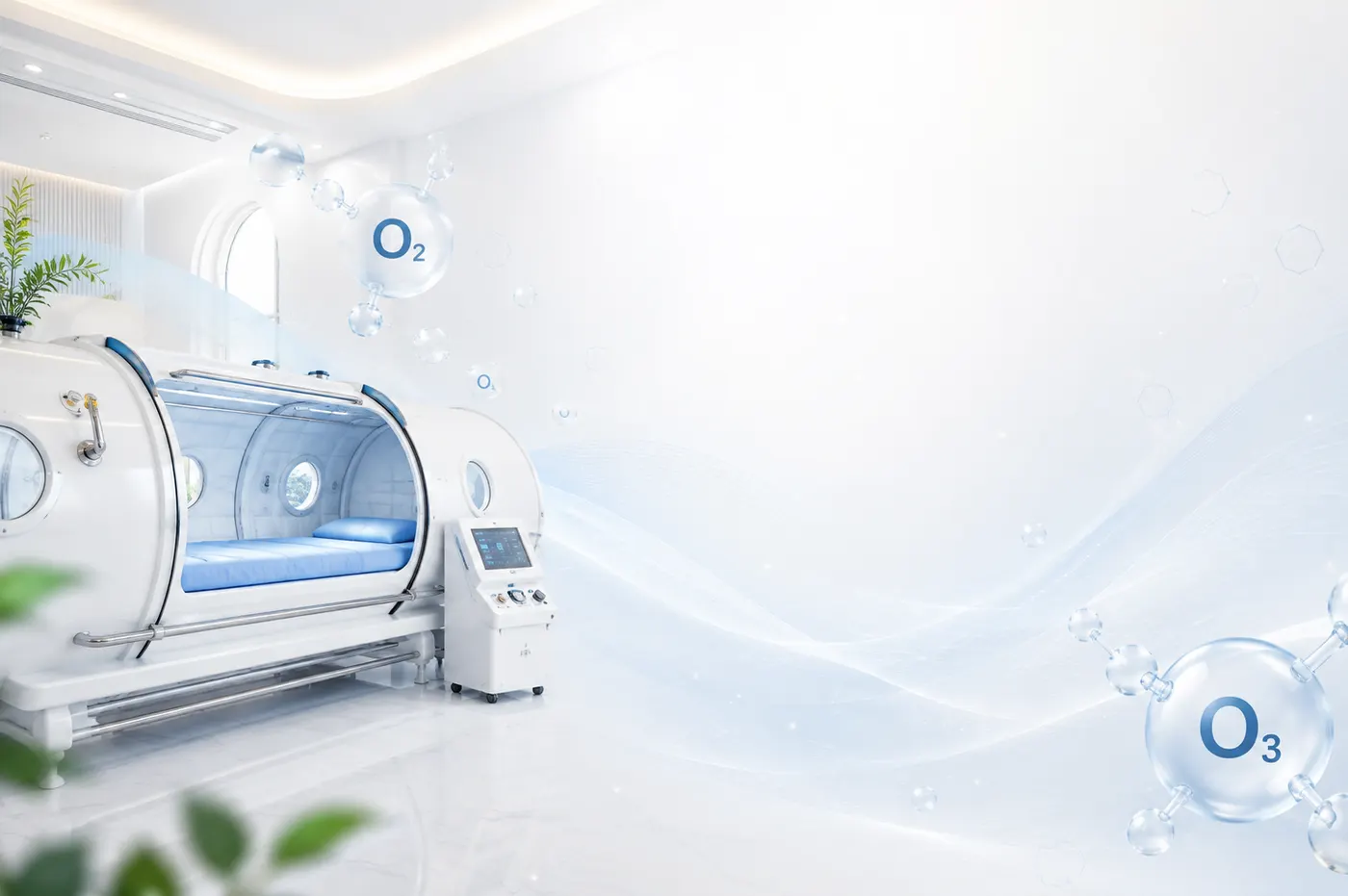 Ilustrasi ruang hyperbaric oxygen berbentuk kapsul